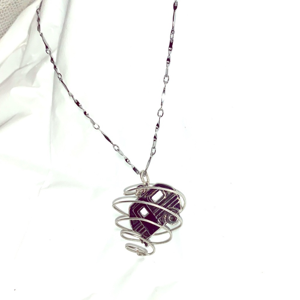 Awesome “Camper in a Tornado🌪”925 Silver Necklace